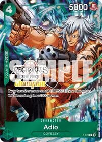 Adio (Offline Regional Champion Card Set 2025 Vol.1) - One Piece Promotion Cards - One Piece Card Game card