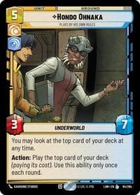 Hondo Ohnaka - Plays By His Own Rules - A Lawless Time - Star Wars: Unlimited card