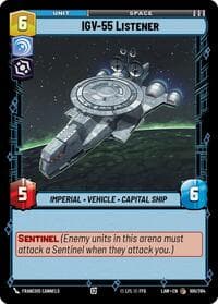 IGV-55 Listener - A Lawless Time - Star Wars: Unlimited card