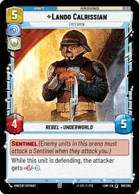 Lando Calrissian - Eyes Open - A Lawless Time - Star Wars: Unlimited card