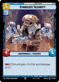 Syndicate Security - A Lawless Time - Star Wars: Unlimited card
