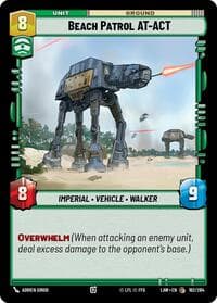 Beach Patrol AT-ACT - A Lawless Time - Star Wars: Unlimited card
