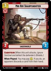 Mid Rim Sharpshooter - A Lawless Time - Star Wars: Unlimited card