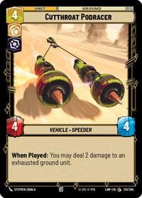 Cutthroat Podracer - A Lawless Time - Star Wars: Unlimited card