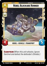 Rebel Blockade Runner - A Lawless Time - Star Wars: Unlimited card