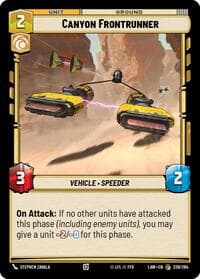 Canyon Frontrunner - A Lawless Time - Star Wars: Unlimited card