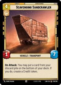 Scavenging Sandcrawler - A Lawless Time - Star Wars: Unlimited card
