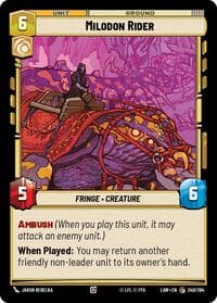 Milodon Rider - A Lawless Time - Star Wars: Unlimited card