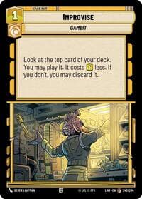 Improvise - A Lawless Time - Star Wars: Unlimited card