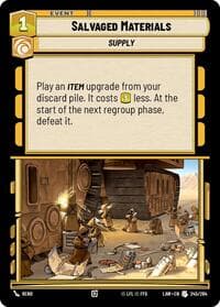 Salvaged Materials - A Lawless Time - Star Wars: Unlimited card