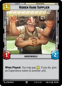 Hidden Hand Supplier - A Lawless Time - Star Wars: Unlimited card