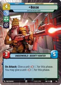 Bossk - Join Our Merry Band (Hyperspace) - A Lawless Time - Star Wars: Unlimited card
