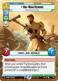 Obi-Wan Kenobi - Protector of Felucia (Hyperspace) - A Lawless Time - Star Wars: Unlimited card