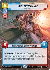 Beilert Valance - Target: Vader (Hyperspace) - A Lawless Time - Star Wars: Unlimited card