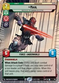 Maul - Master of the Shadow Collective (Hyperspace) - A Lawless Time - Star Wars: Unlimited card