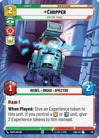 Chopper - Spectre Three (Hyperspace) - A Lawless Time - Star Wars: Unlimited card