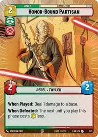 Honor-Bound Partisan (Hyperspace) - A Lawless Time - Star Wars: Unlimited card