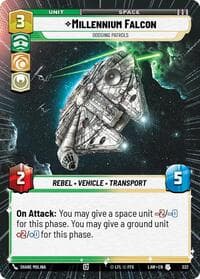 Millennium Falcon - Dodgin Patrols (Hyperspace) - A Lawless Time - Star Wars: Unlimited card