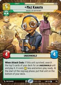 Maz Kanata - Where's My Boyfriend? (Hyperspace) - A Lawless Time - Star Wars: Unlimited card