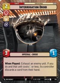 Interrogation Droid (Hyperspace) - A Lawless Time - Star Wars: Unlimited card