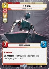K-2S0 - Locking the Vault (Hyperspace) - A Lawless Time - Star Wars: Unlimited card