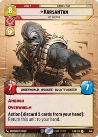Krrsantan - Hit and Run (Hyperspace) - A Lawless Time - Star Wars: Unlimited card