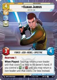 Kanan Jarrus - Spectre One (Hyperspace) - A Lawless Time - Star Wars: Unlimited card