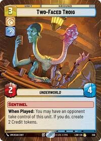 Two-Faced Troig (Hyperspace) - A Lawless Time - Star Wars: Unlimited card
