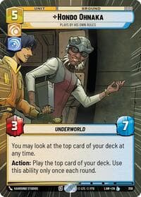 Hondo Ohnaka - Plays By His Own Rules (Hyperspace) - A Lawless Time - Star Wars: Unlimited card