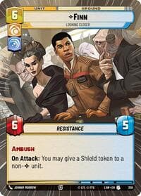 Finn - Looking Closer (Hyperspace) - A Lawless Time - Star Wars: Unlimited card