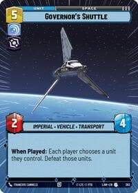 Governor's Shuttle (Hyperspace) - A Lawless Time - Star Wars: Unlimited card