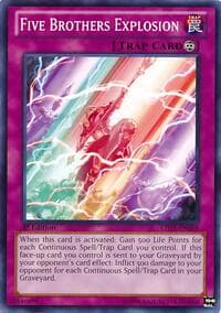 Five Brothers Explosion - Lord of the Tachyon Galaxy - YuGiOh card