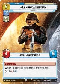 Lando Calrissian - Eyes Open (Hyperspace) - A Lawless Time - Star Wars: Unlimited card