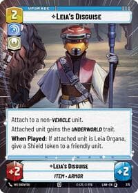 Leia's Disguise (Hyperspace) - A Lawless Time - Star Wars: Unlimited card