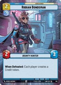 Rodian Bondsman (Hyperspace) - A Lawless Time - Star Wars: Unlimited card