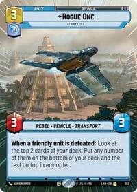 Rogue One - At Any Cost (Hyperspace) - A Lawless Time - Star Wars: Unlimited card