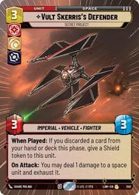 Vult Skerris's Defender - Secret Project (Hyperspace) - A Lawless Time - Star Wars: Unlimited card