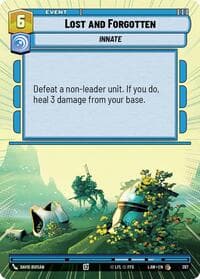 Lost and Forgotten (Hyperspace) - A Lawless Time - Star Wars: Unlimited card