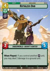 Ruthless Duo (Hyperspace) - A Lawless Time - Star Wars: Unlimited card