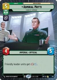 Admiral Motti - Chain of Command (Hyperspace) - A Lawless Time - Star Wars: Unlimited card