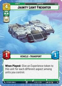 Jaunty Light Frieghter (Hyperspace) - A Lawless Time - Star Wars: Unlimited card