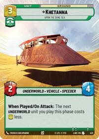 Khetanna - Upon the Dune Sea (Hyperspace) - A Lawless Time - Star Wars: Unlimited card