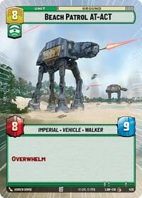Beach Patrol AT-ACT (Hyperspace) - A Lawless Time - Star Wars: Unlimited card
