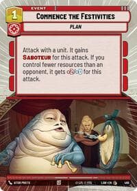 Commence the Festivities (Hyperspace) - A Lawless Time - Star Wars: Unlimited card