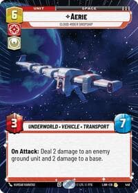 Aerie - Cloud-Rider Dropship (Hyperspace) - A Lawless Time - Star Wars: Unlimited card