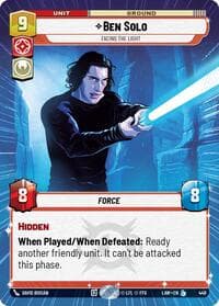 Ben Solo - Facing the Light (Hyperspace) - A Lawless Time - Star Wars: Unlimited card