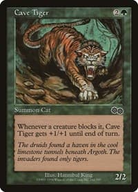 Cave Tiger - Urza's Saga - Magic: The Gathering card