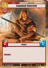 Savareen Survivor (Hyperspace) - A Lawless Time - Star Wars: Unlimited card