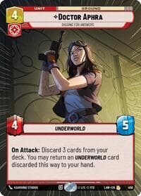 Doctor Aphra - Digging for Answers (Hyperspace) - A Lawless Time - Star Wars: Unlimited card