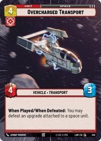 Overcharged Transport (Hyperspace) - A Lawless Time - Star Wars: Unlimited card